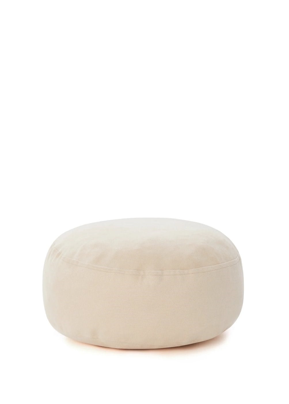 Ekru Meditasyon Minderi 33 Cm Çap
