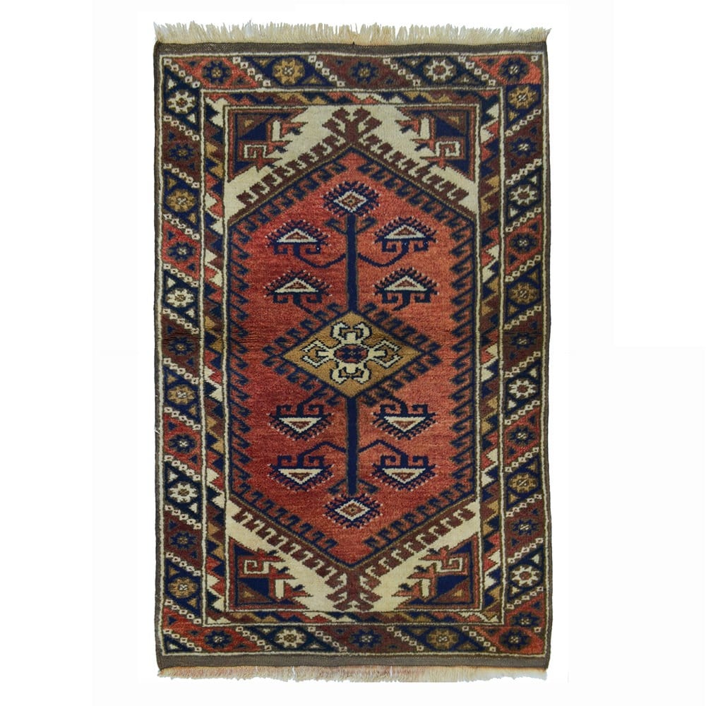 El Dokuma Vintage Döşemealtı Halısı 70x110 cm