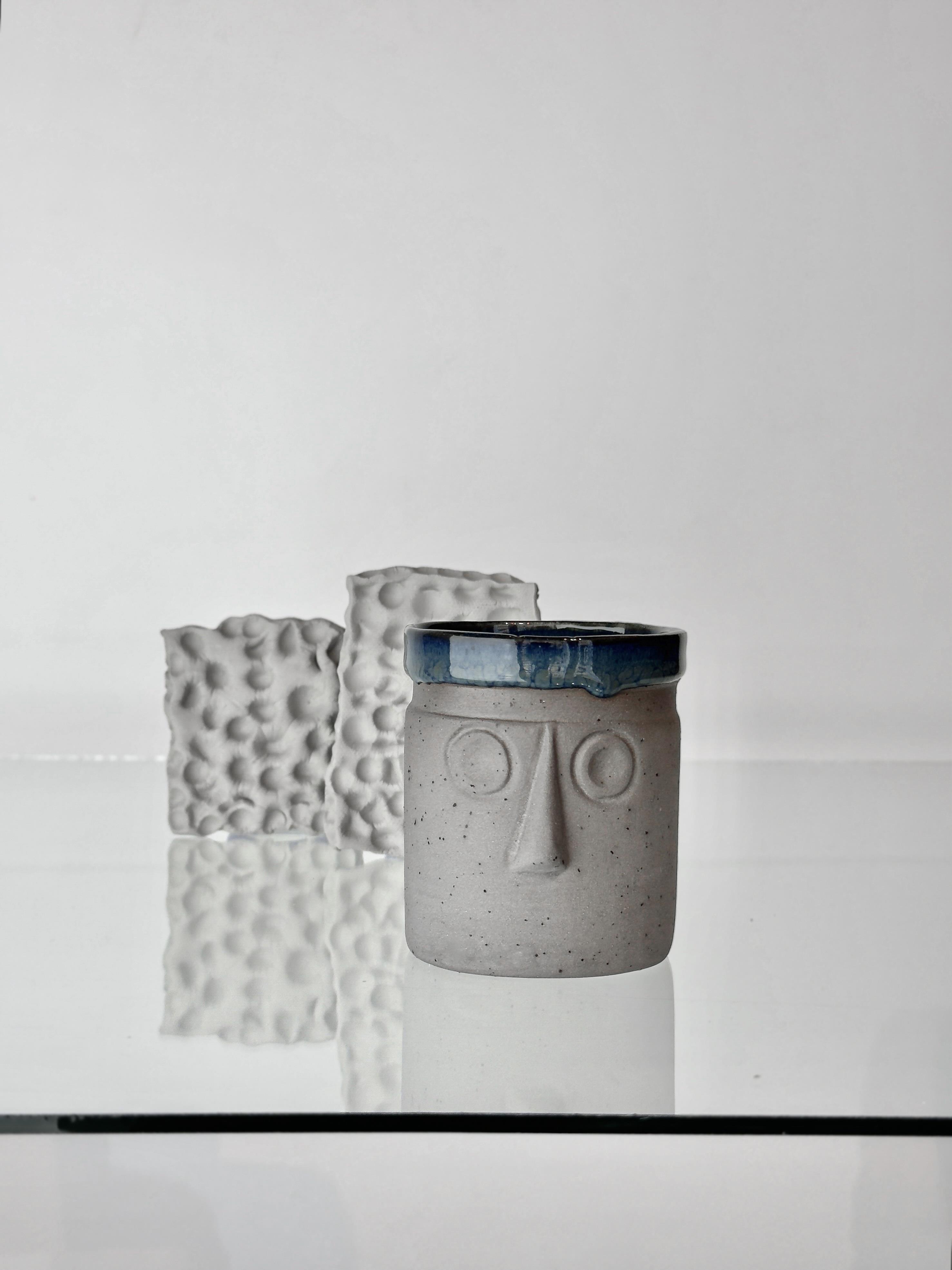 El Yapımı Seramik Tiki Mug Serisi Bardak