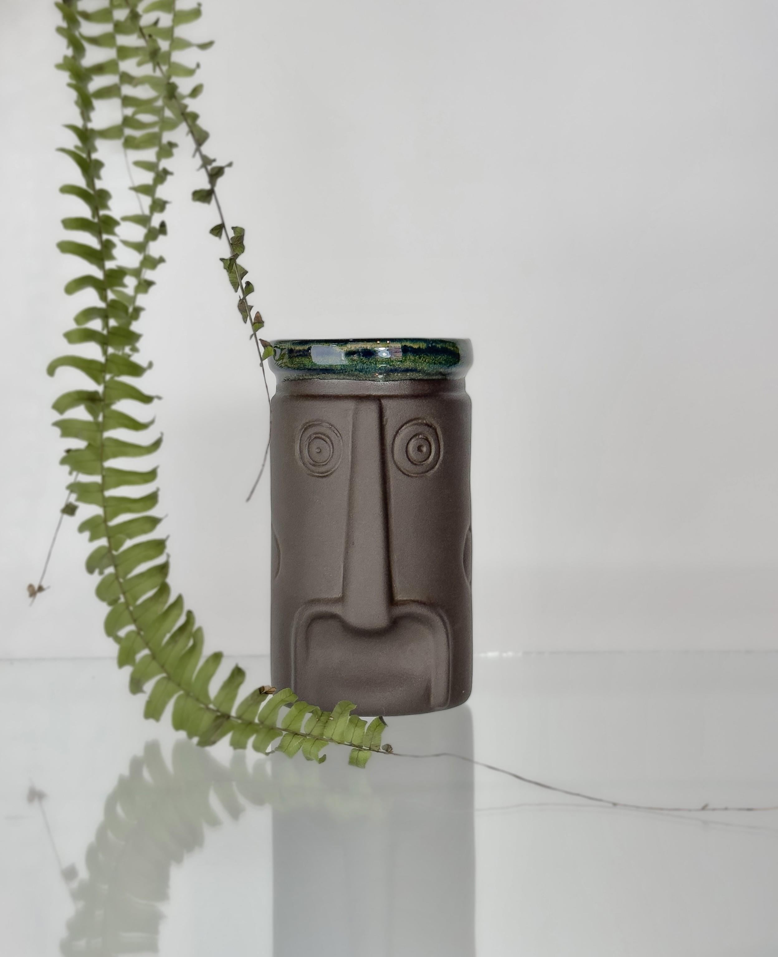 El Yapımı Seramik Tiki Mug Serisi Kokteyl Bardağı 2