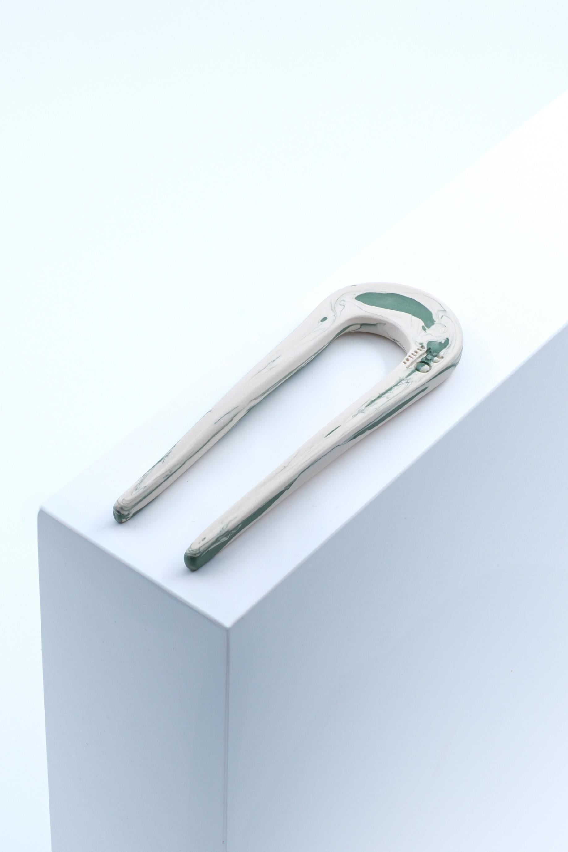 Grass Porselen Hair Pin