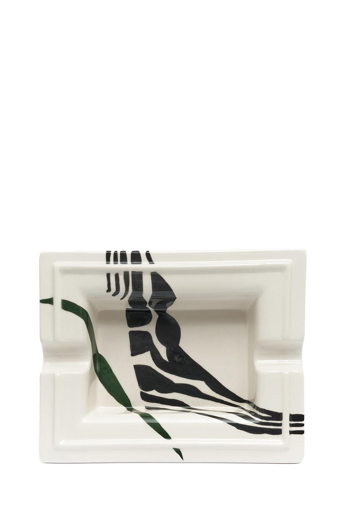 Haki Zebra Desenli Seramik Puro Küllüğü