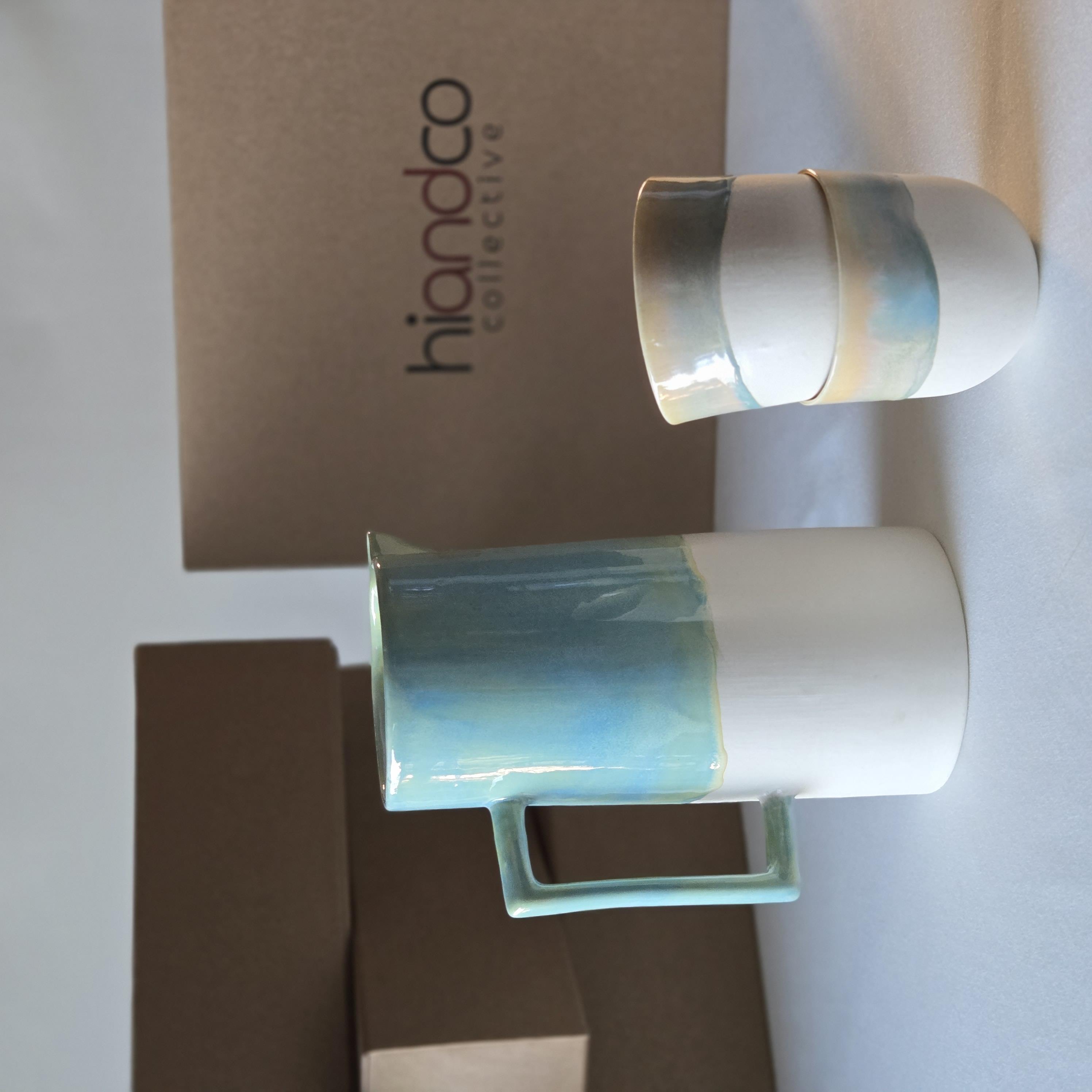 Hiandco Collective /Seramik Sürahi ve Bardak Seti- İris