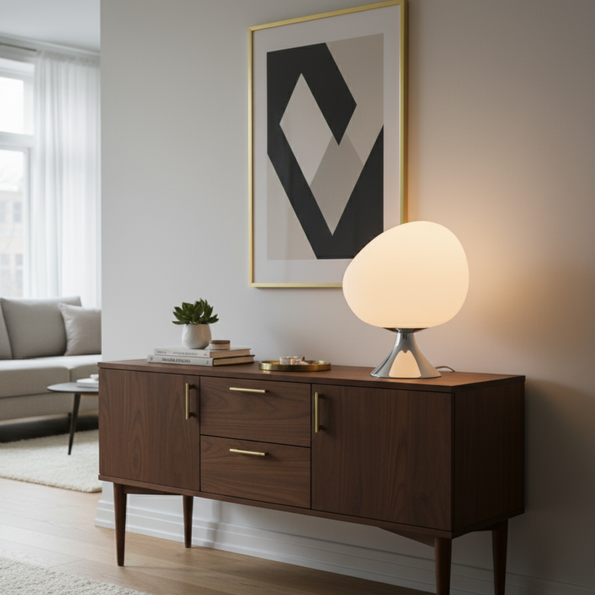 Krom Egg Dekoratif Aydınlatma 