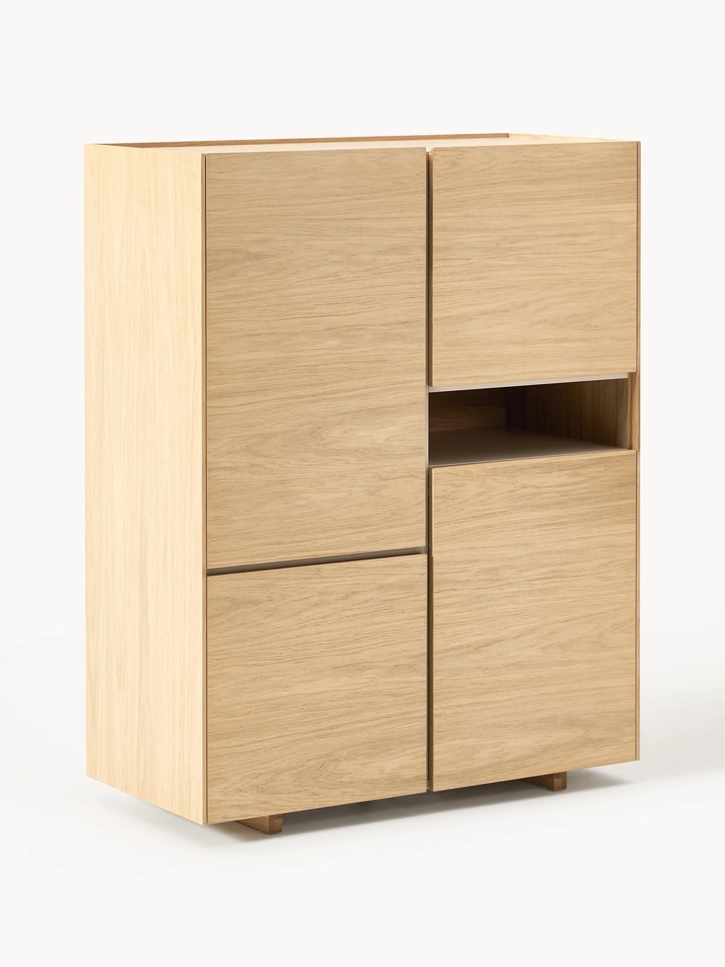 Larsen Minimalist Ahşap Highboard Modern Depolama Dolabı