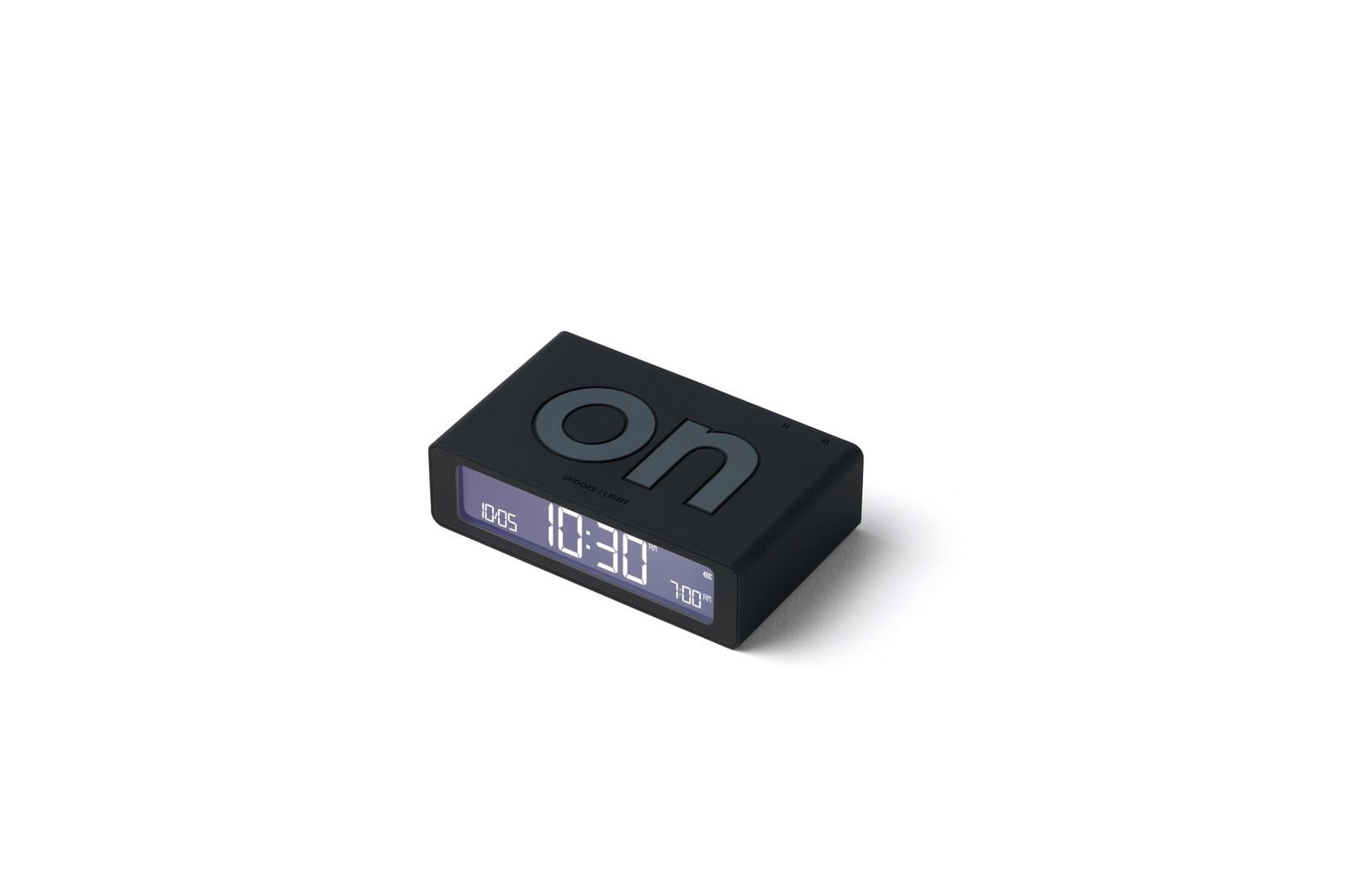 Lexon Flip Mini Şarj Edilebilir Alarm Saat Siyah