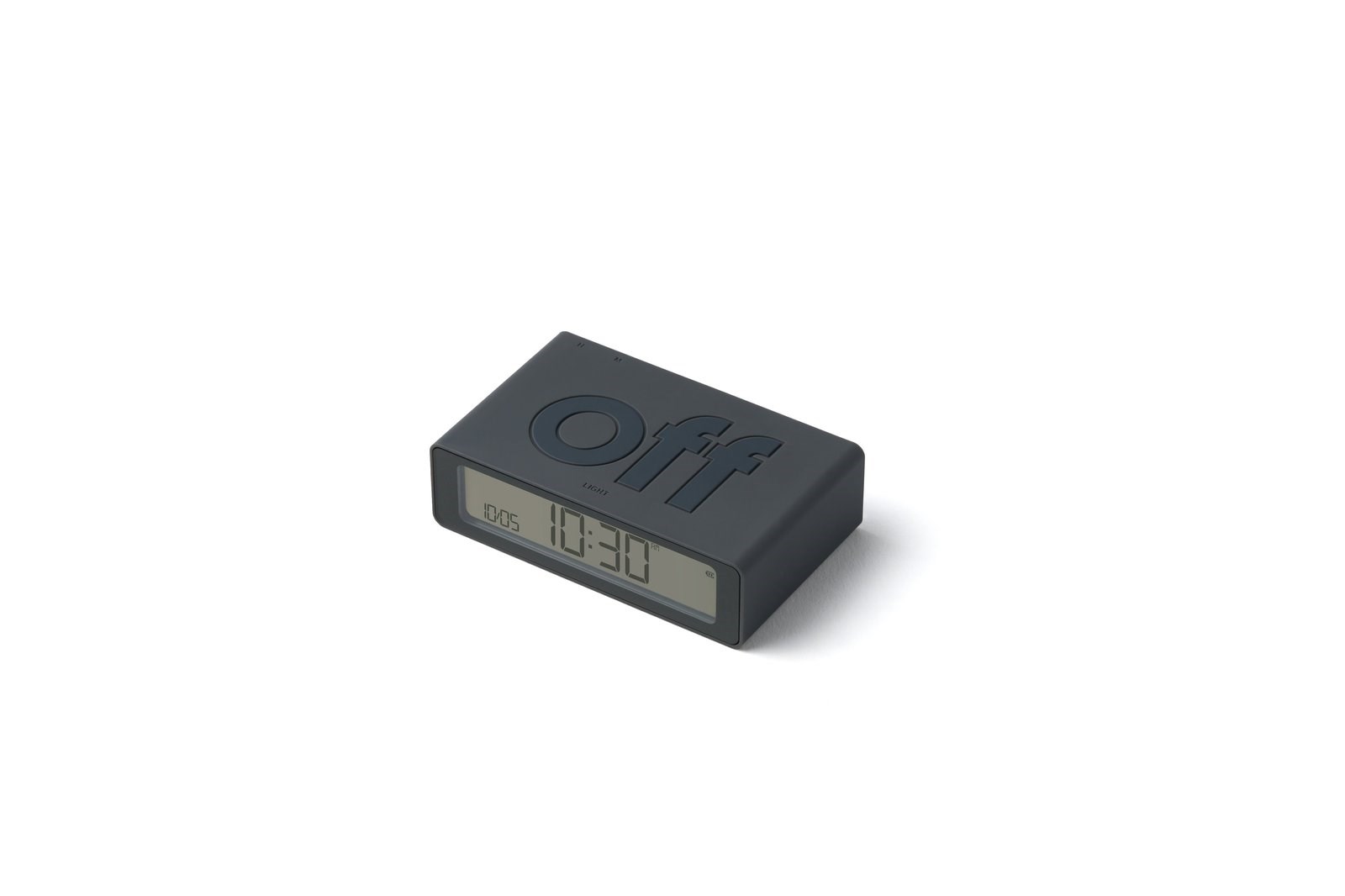 Lexon Flip Mini Şarj Edilebilir Alarm Saat Koyu Gri