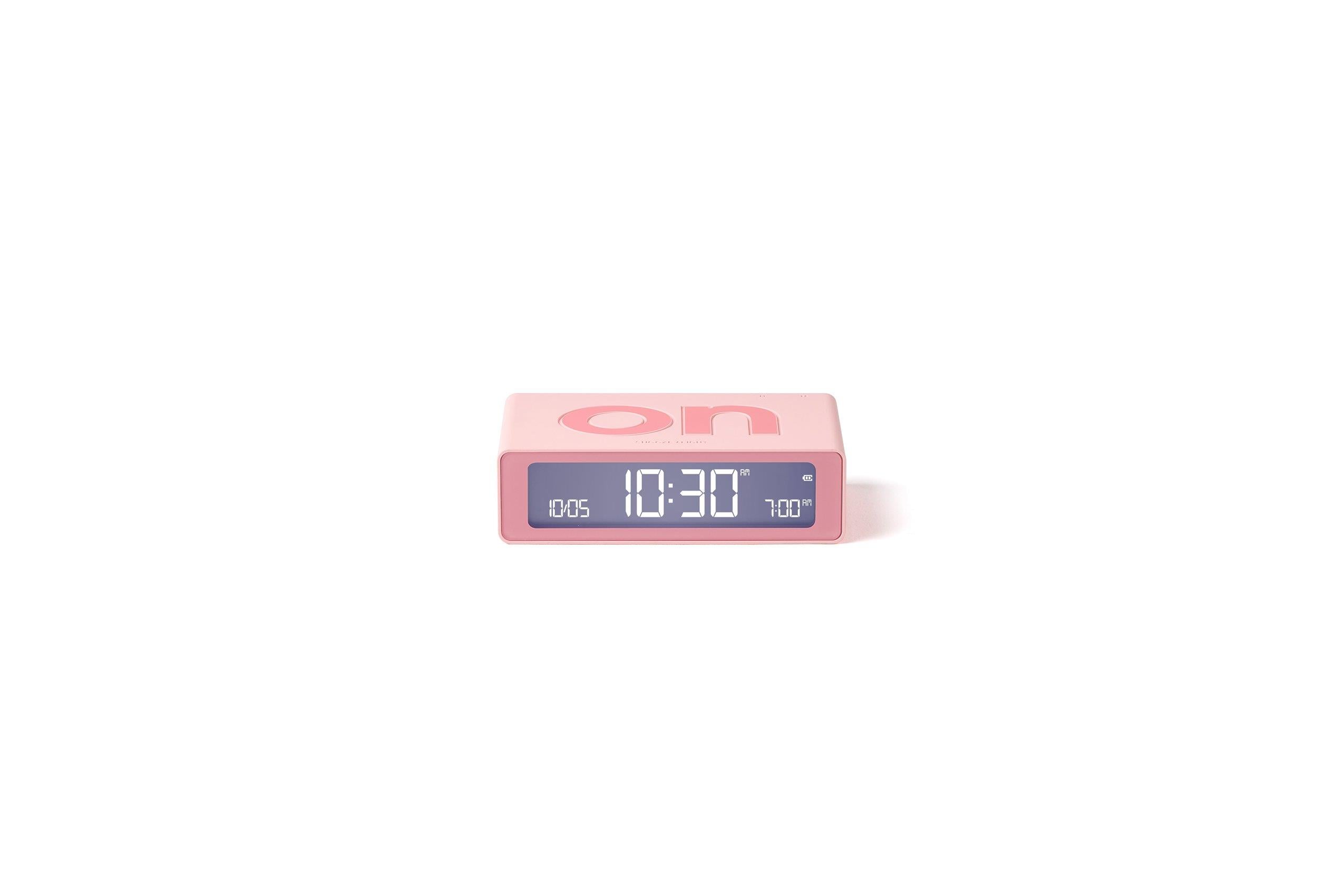 Lexon Flip Mini Şarj Edilebilir Alarm Saat Pembe