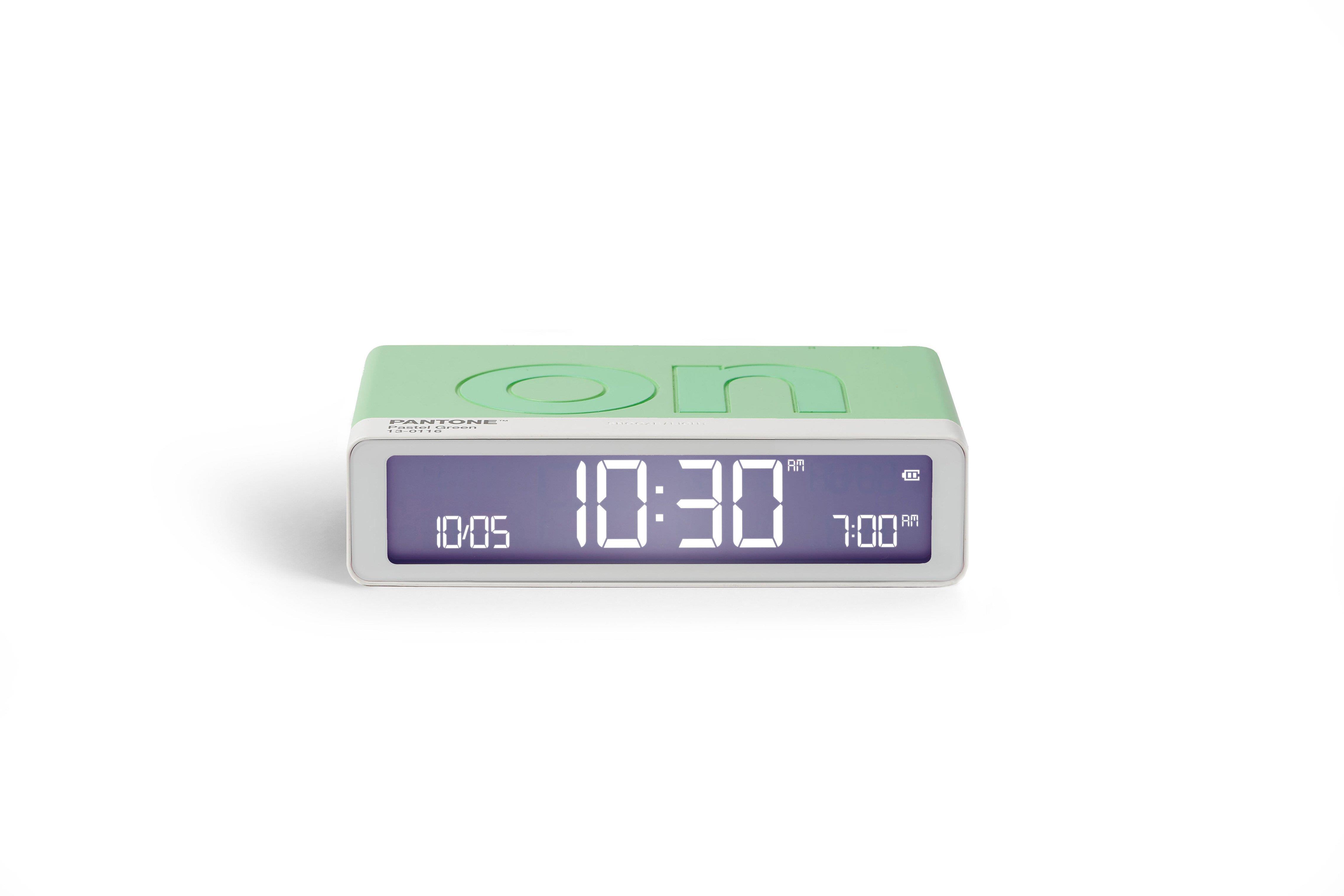 Lexon x Pantone Flip Klasik Şarj Edilebilir Alarm Saat Mint