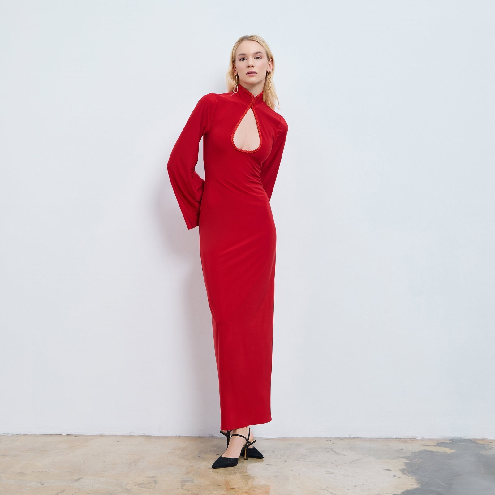 Linn Cut-out Detailed Maxi Dress
