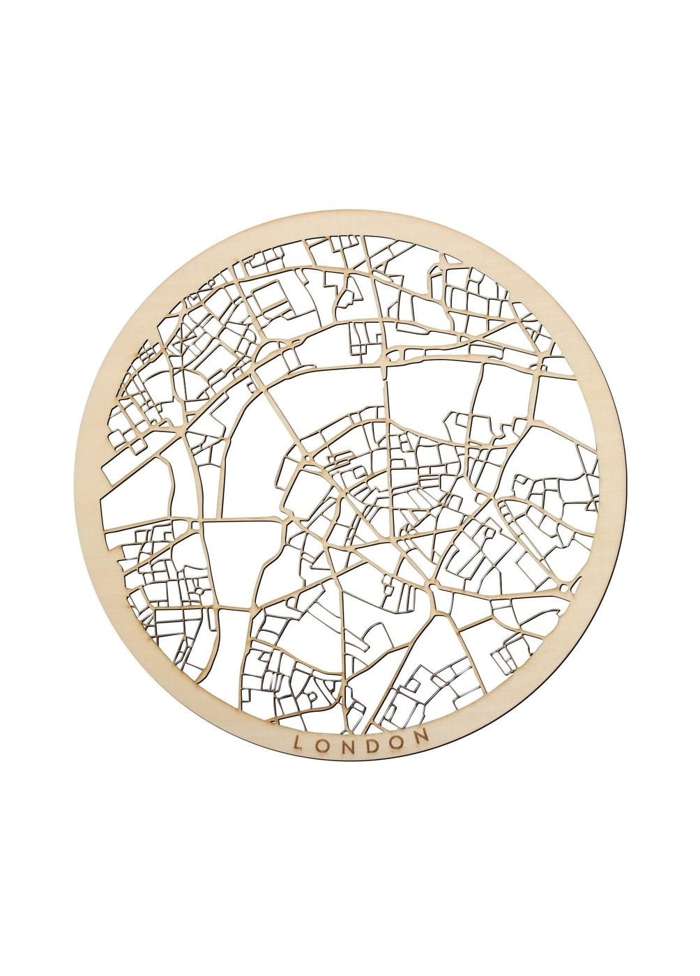 Londra Ahşap Şehir Haritası