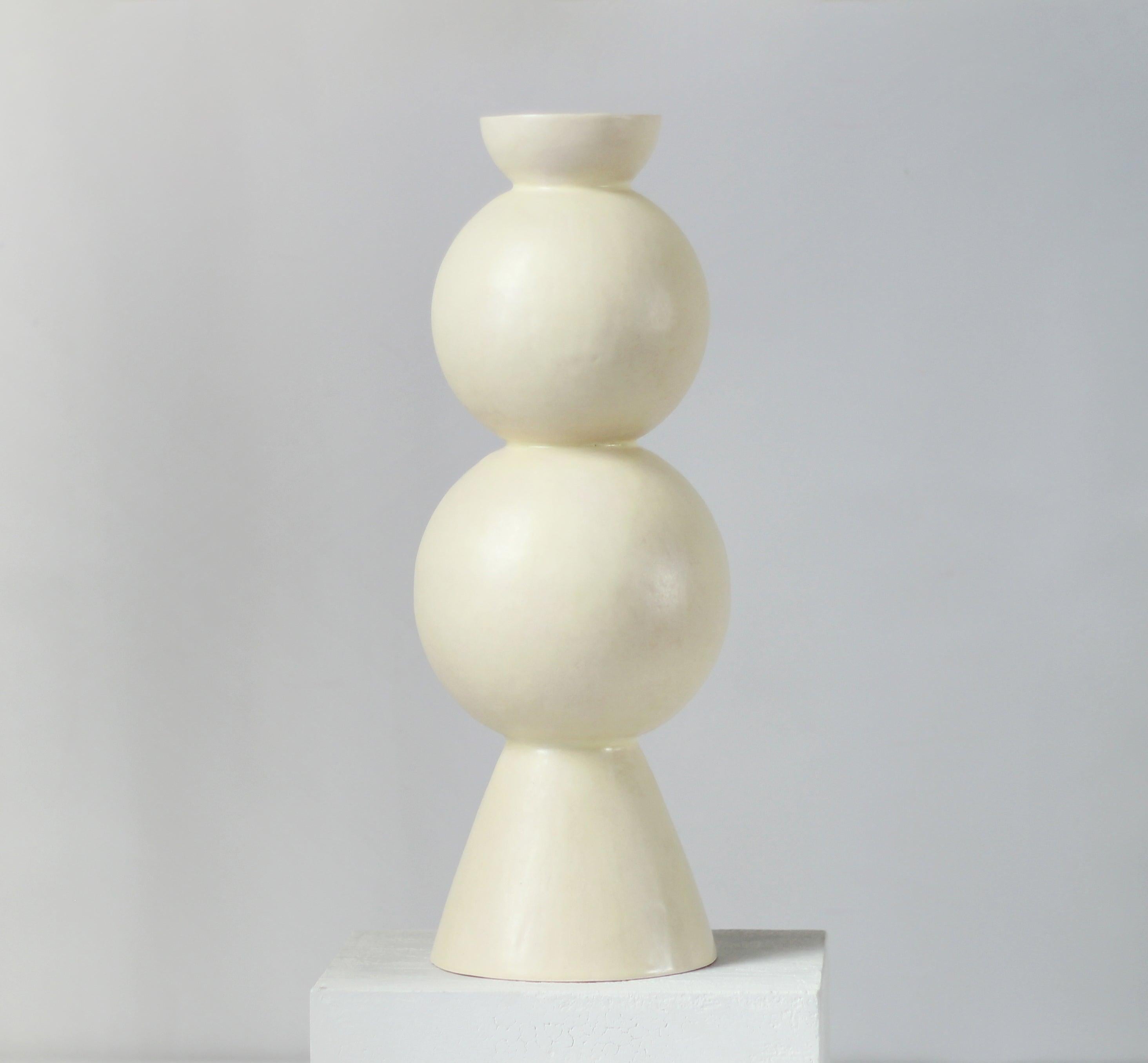 Matte Seramik Vazo-Krem