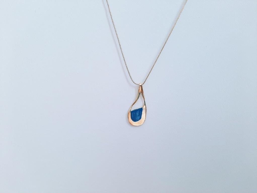 Mini Golden Tear Kolye