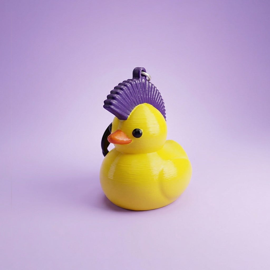 Mini Ördek Anahtarlık | Mohawk Duck
