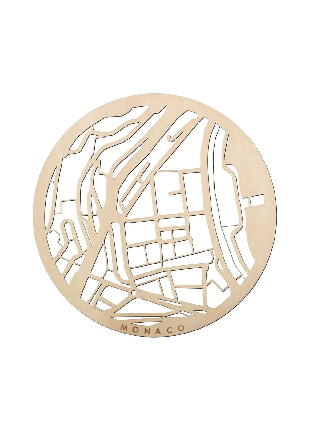 Monako Ahşap Şehir Haritası