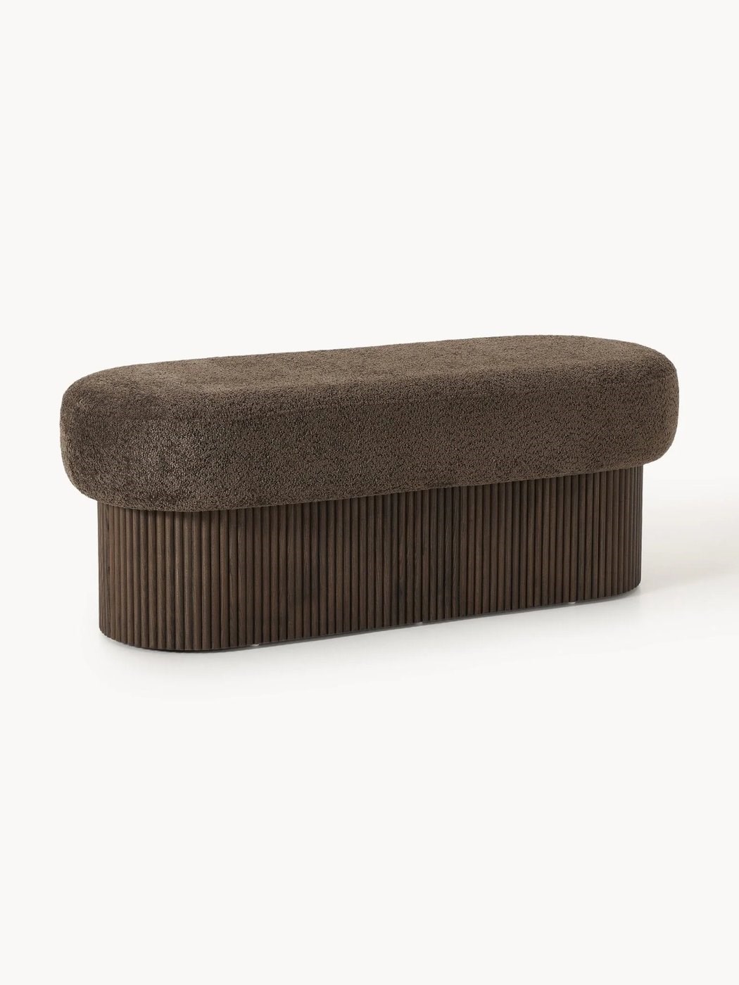 Nala Depolama Alanlı Modern Kumaş Kaplı Bench