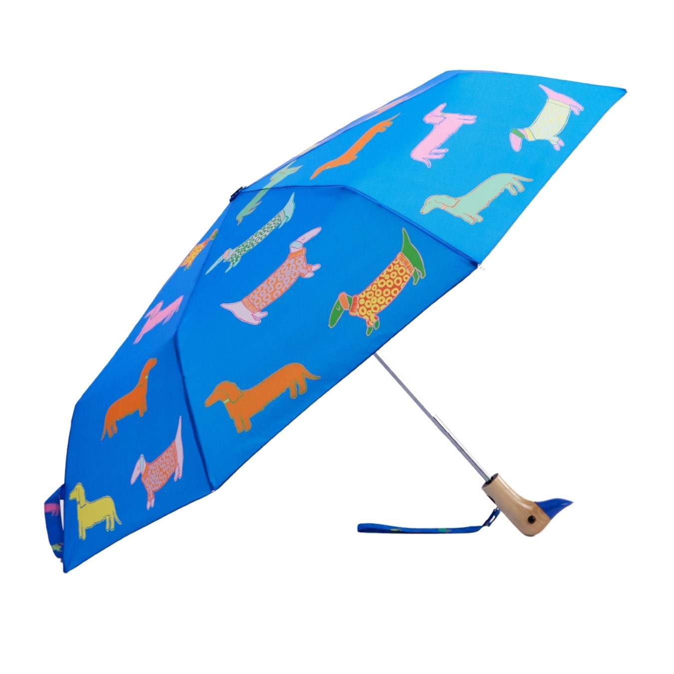 Original Duckhead Duck Kompakt Şemsiye Dogs in Blue
