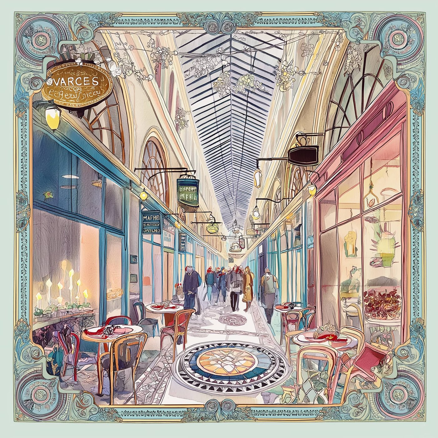 Passage Vert İpek Fular | Pure Paris