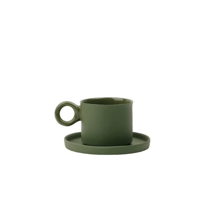 Pure Türk Kahvesi/Espresso Fincanı-Yeşil
