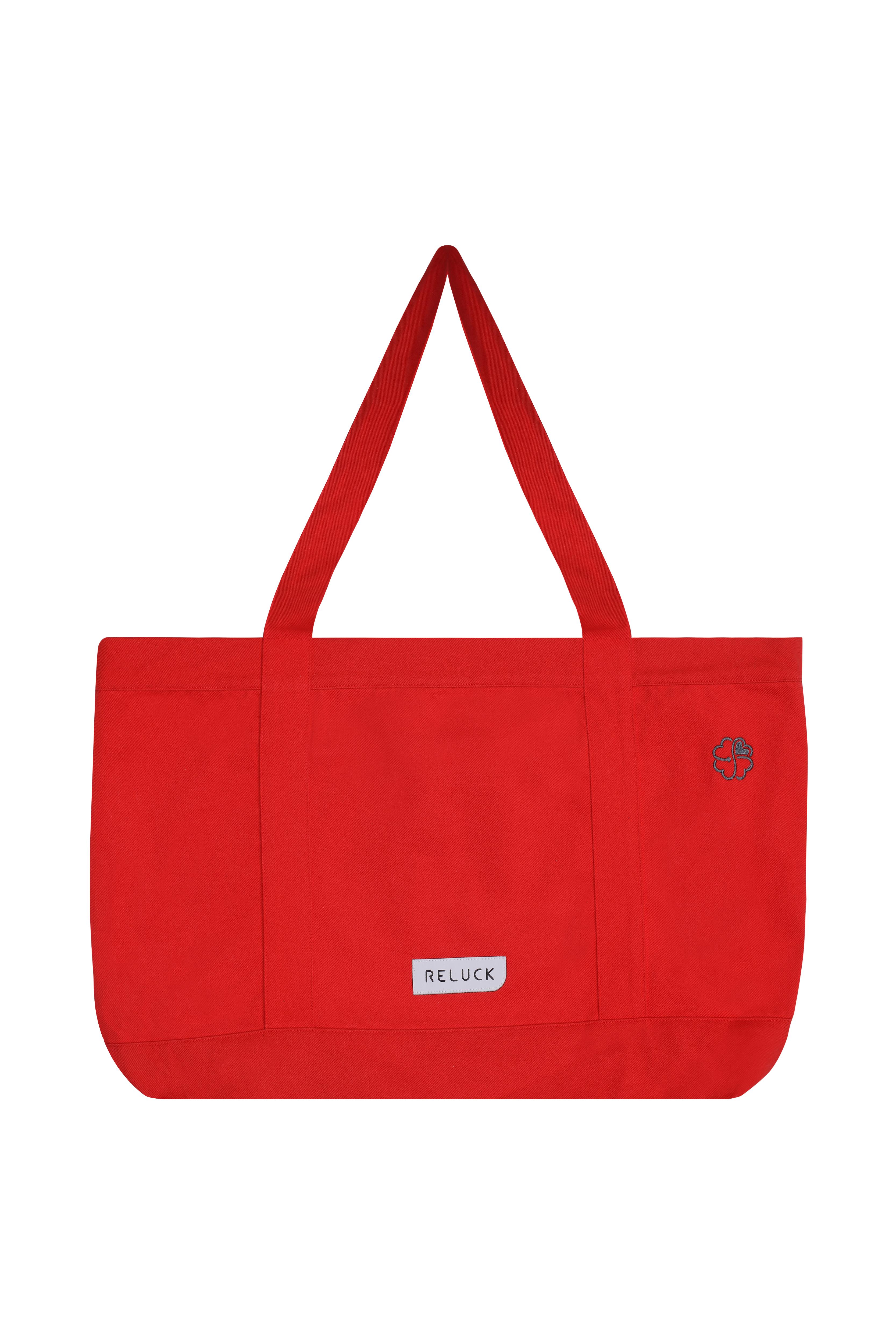 Recycled Big Tote Bag - Kırmızı