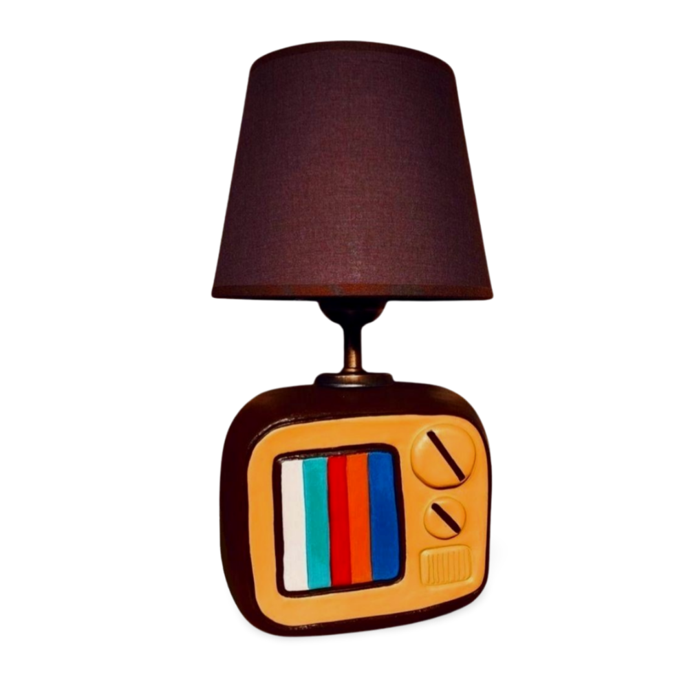 Retro Tv Abajur 