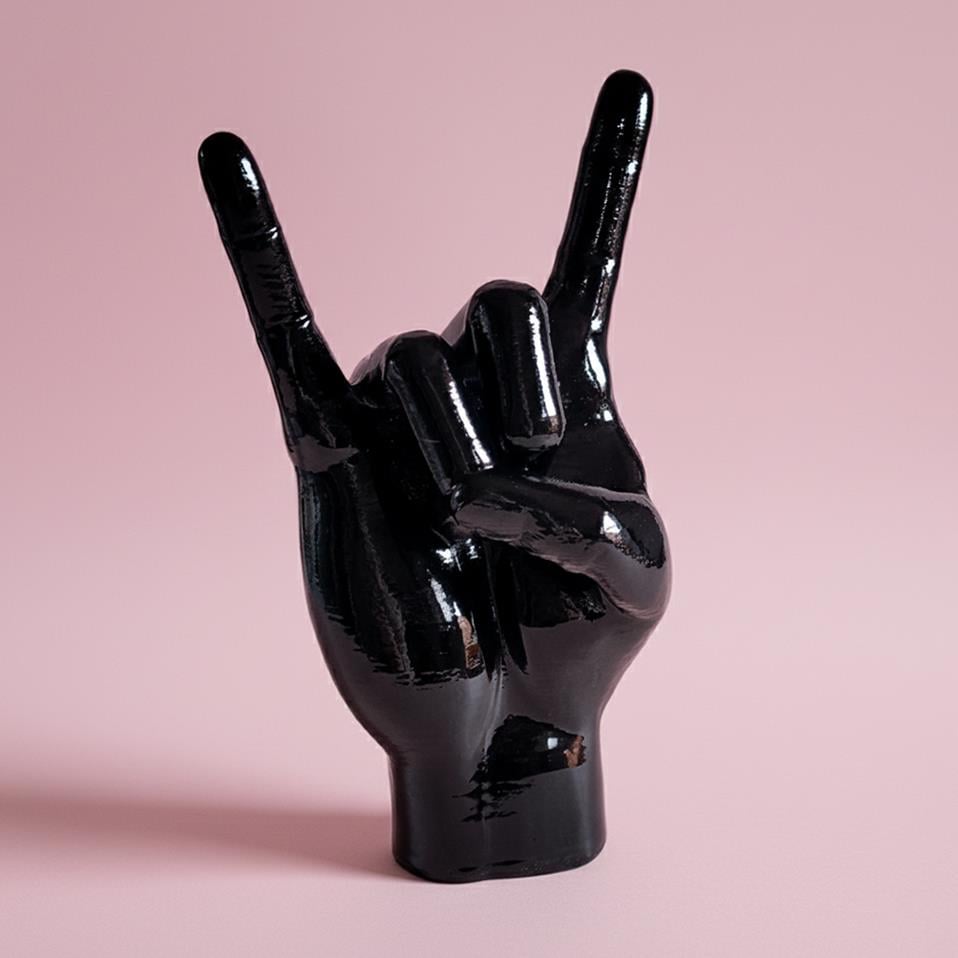 Rock El Figürü | Siyah