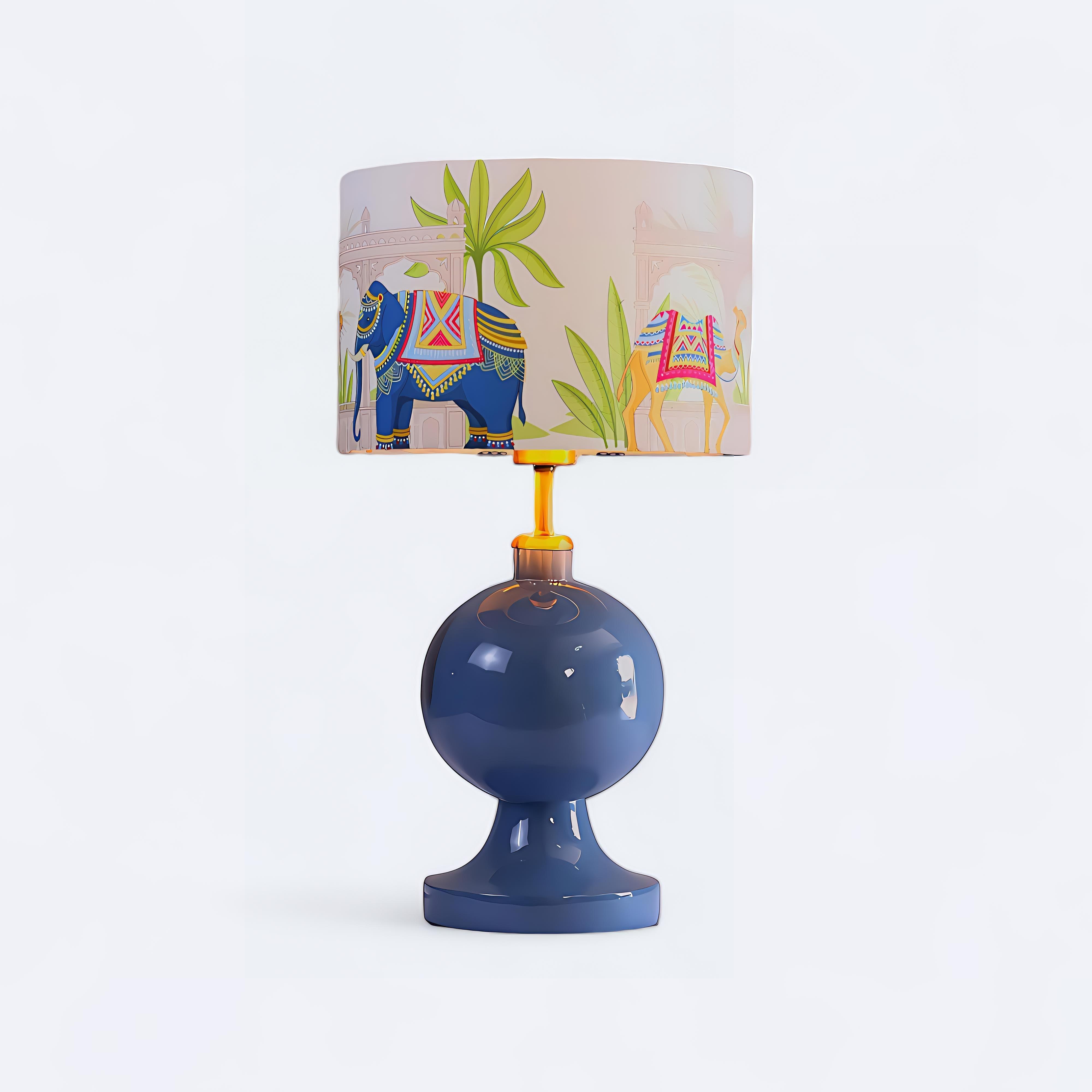 Şans El Yapımı Ahşap Abajur