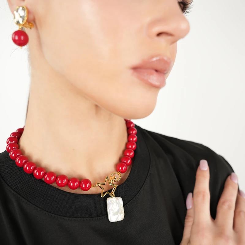 Scarlet Kırmızı Kolye