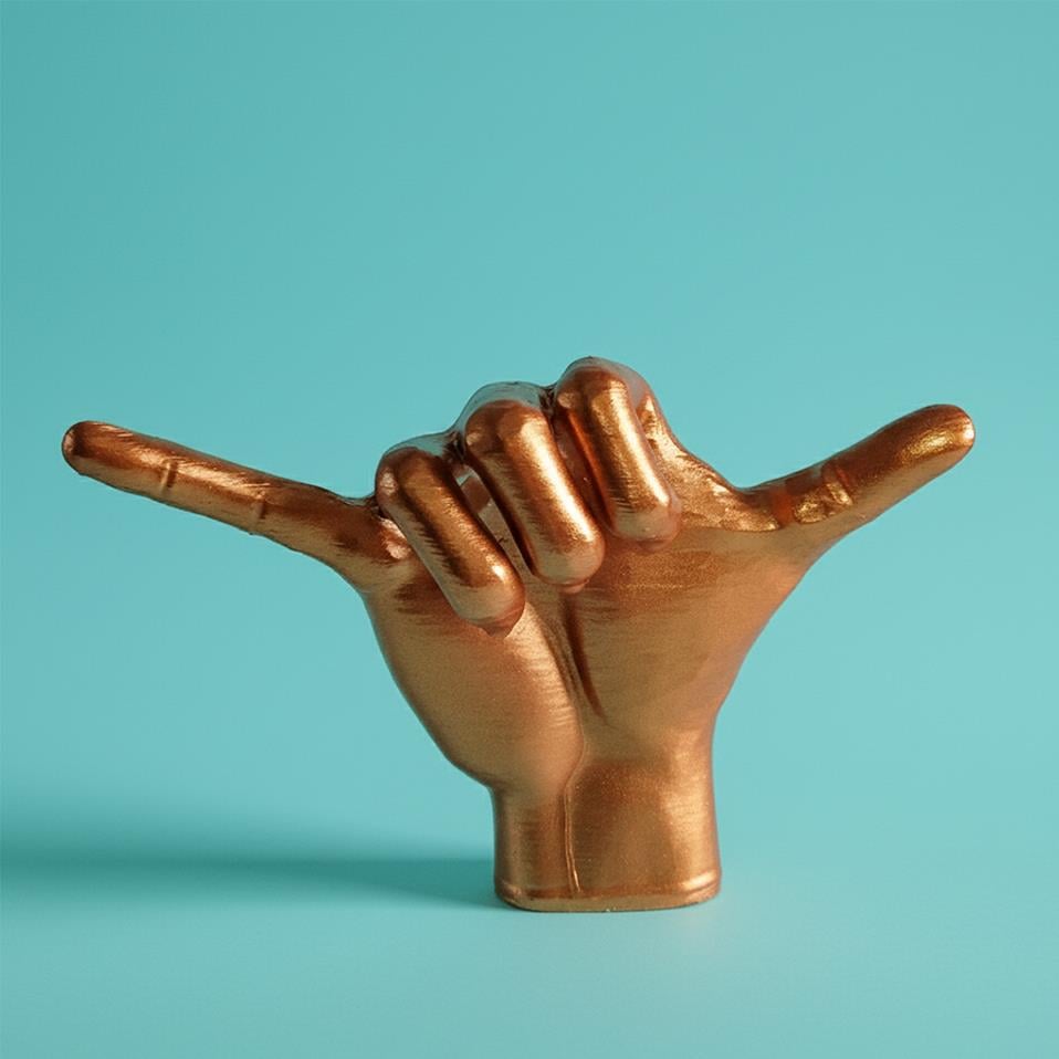 Shaka El Figürü | Bronz
