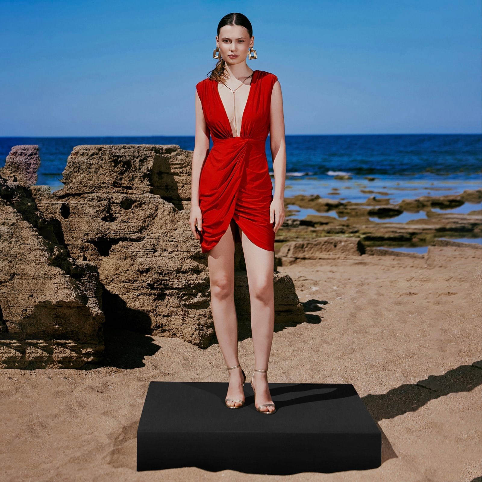 Silja Ruched Mini Dress
