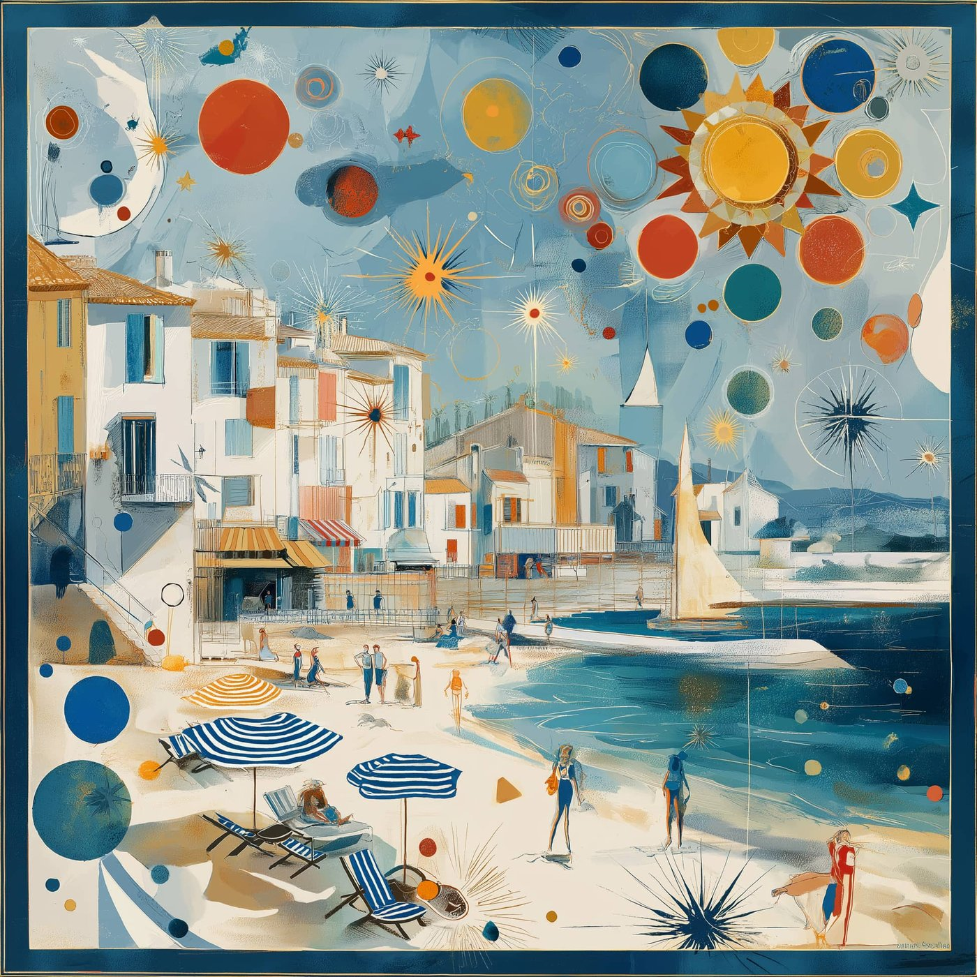 Soleil de Saint-Tropez İpek Fular | Pure Paris