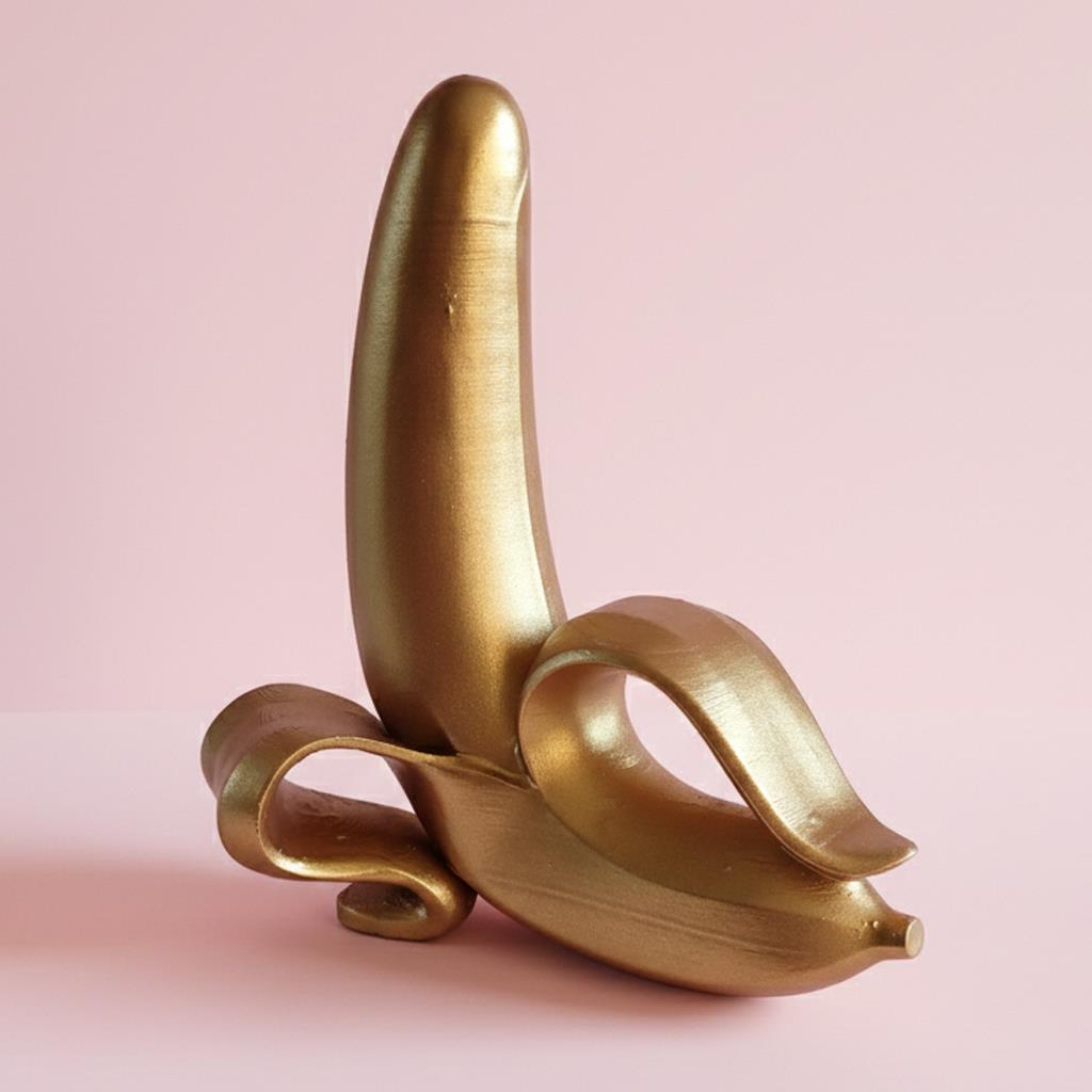 Soyulmuş Muz Heykel | Antik Gold