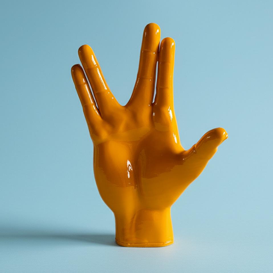 Spock El Figürü | Koyu Sarı