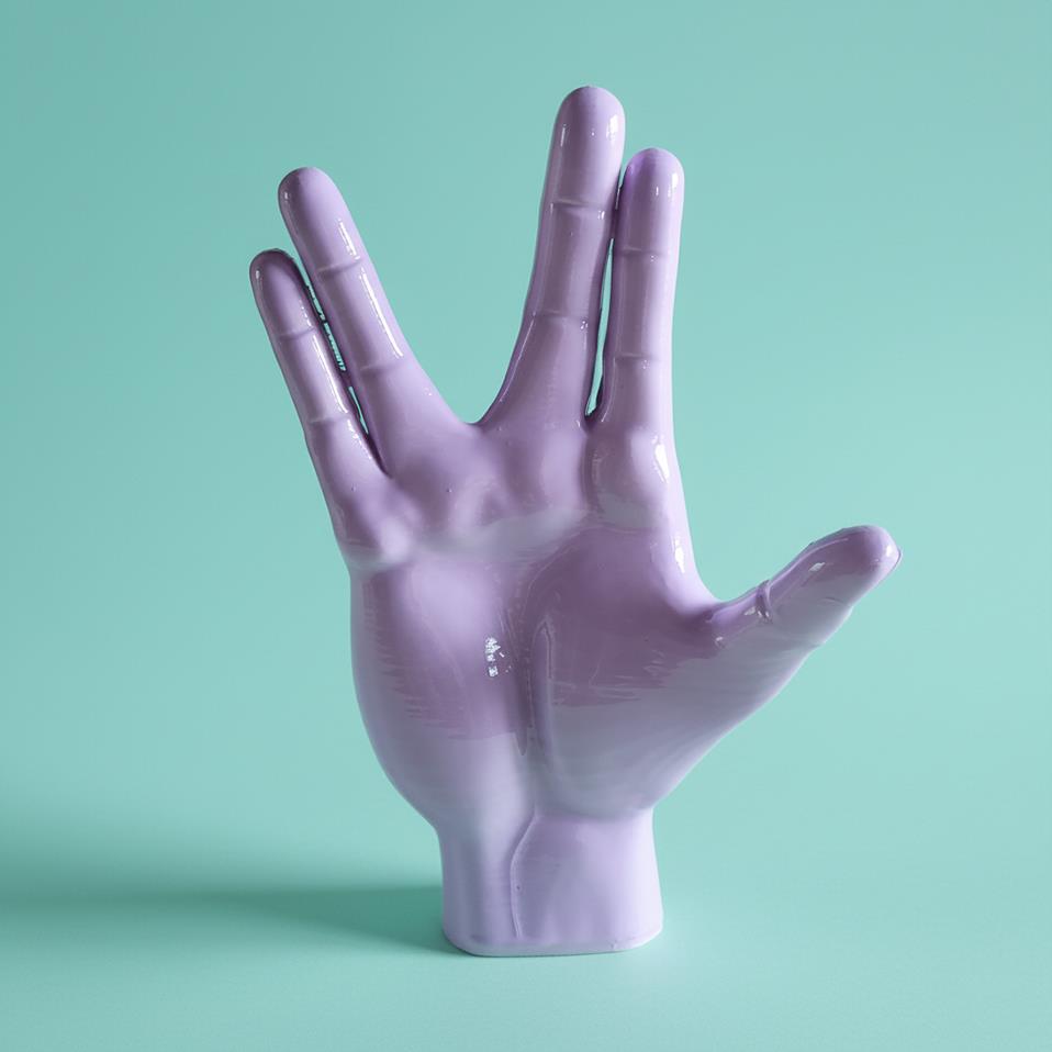 Spock El Figürü | Pastel Mor