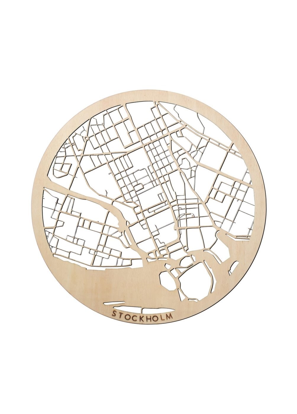 Stokholm Ahşap Şehir Haritası