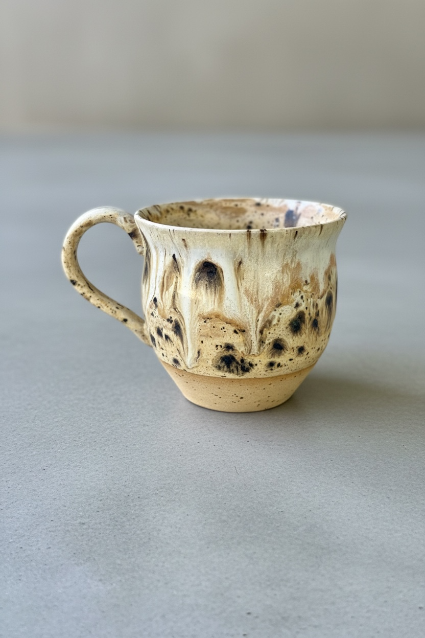 Stoneware Benekli Fincan