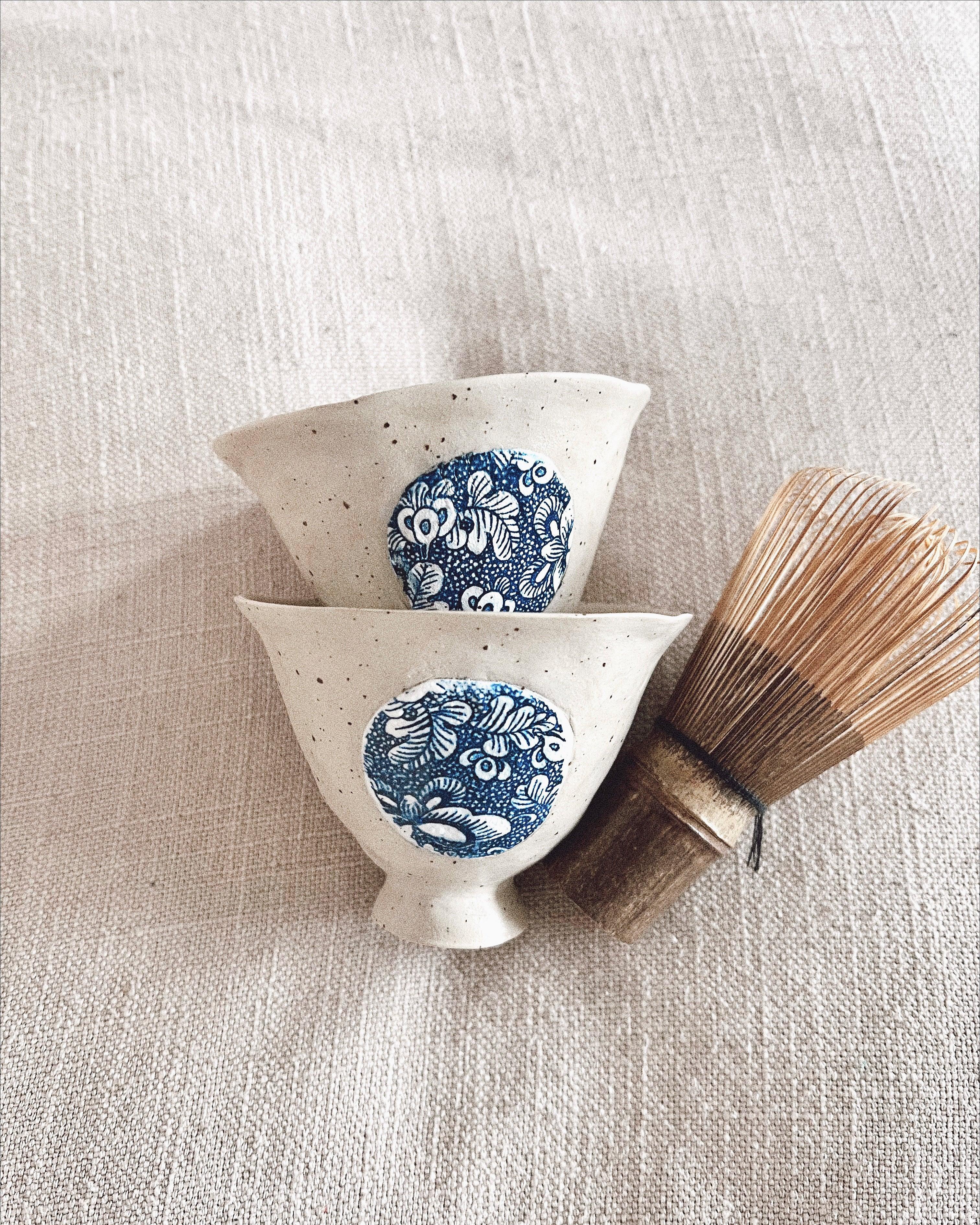 Stoneware Bleu Blanc No.1 Fincan