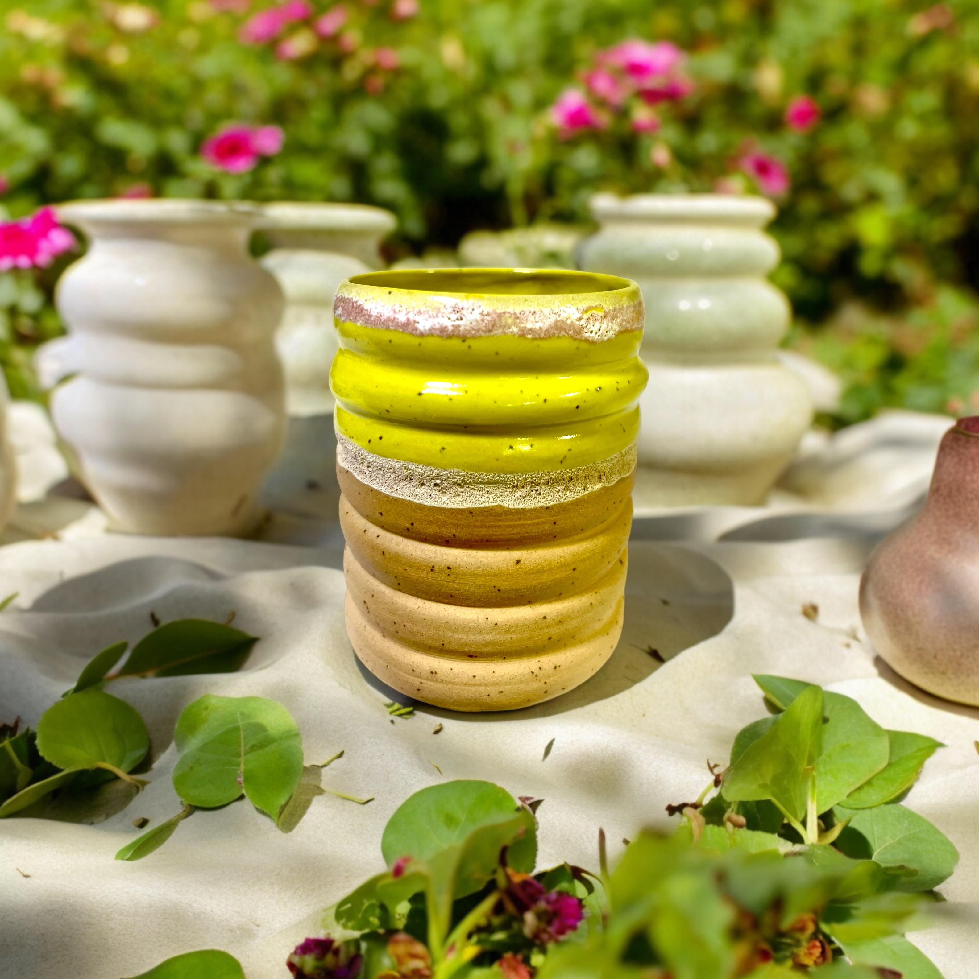 Stoneware Sarı Bardak