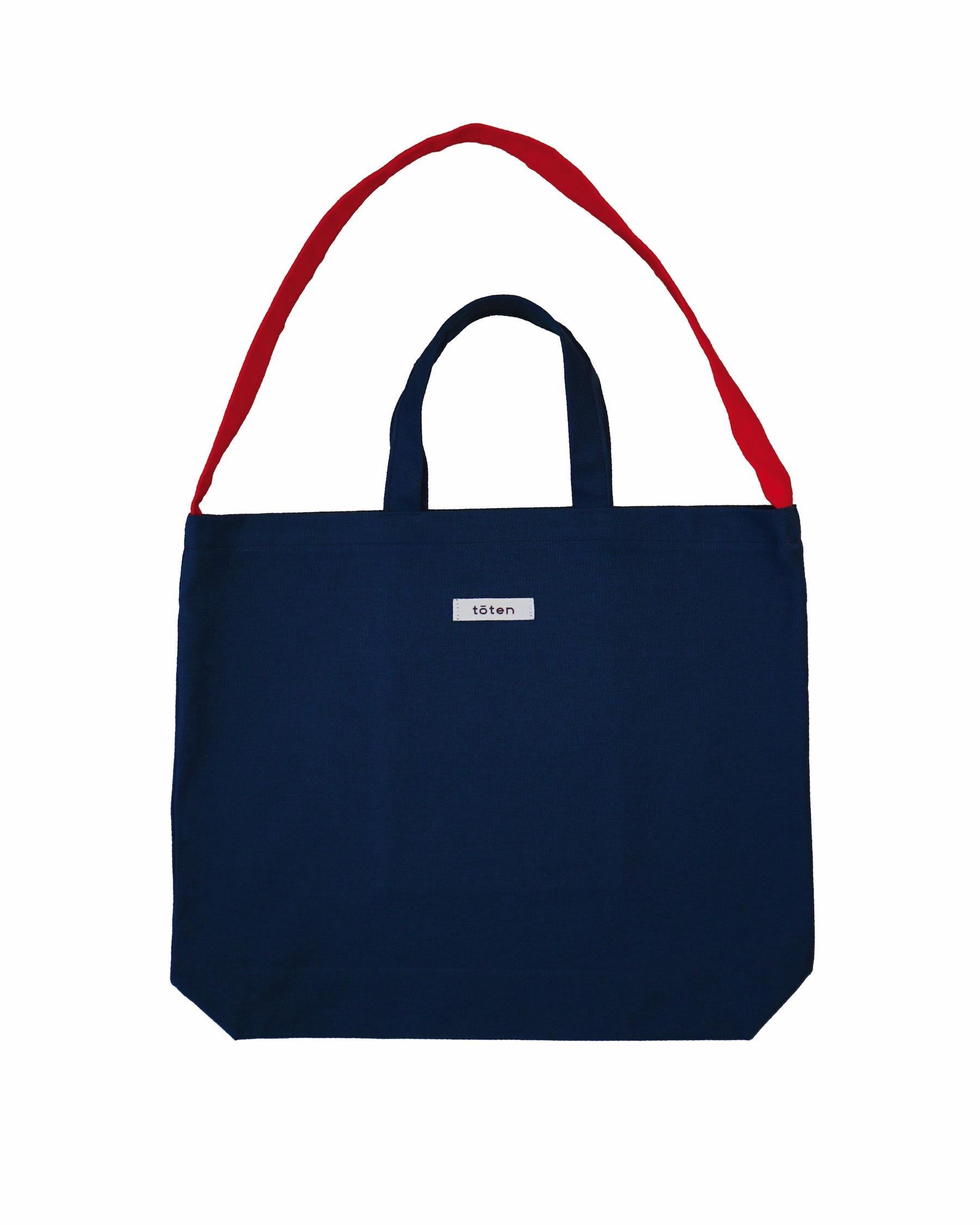 Summer Totebag - Mavi Antrasit / Kırmızı