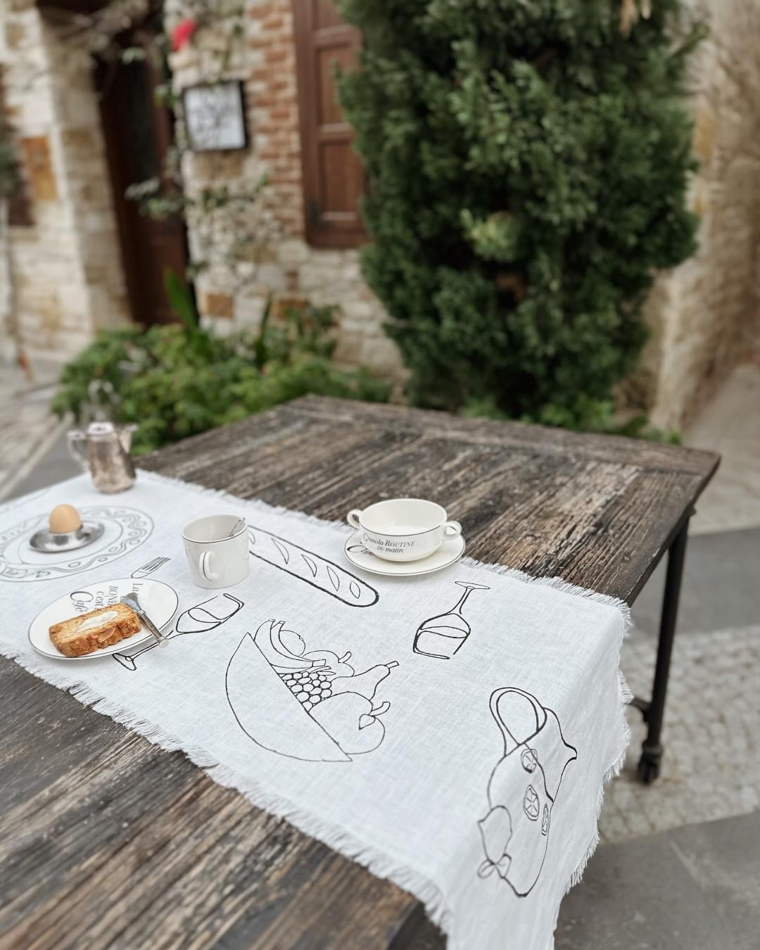 TABLE SETTİNG BRUNCH RUNNER