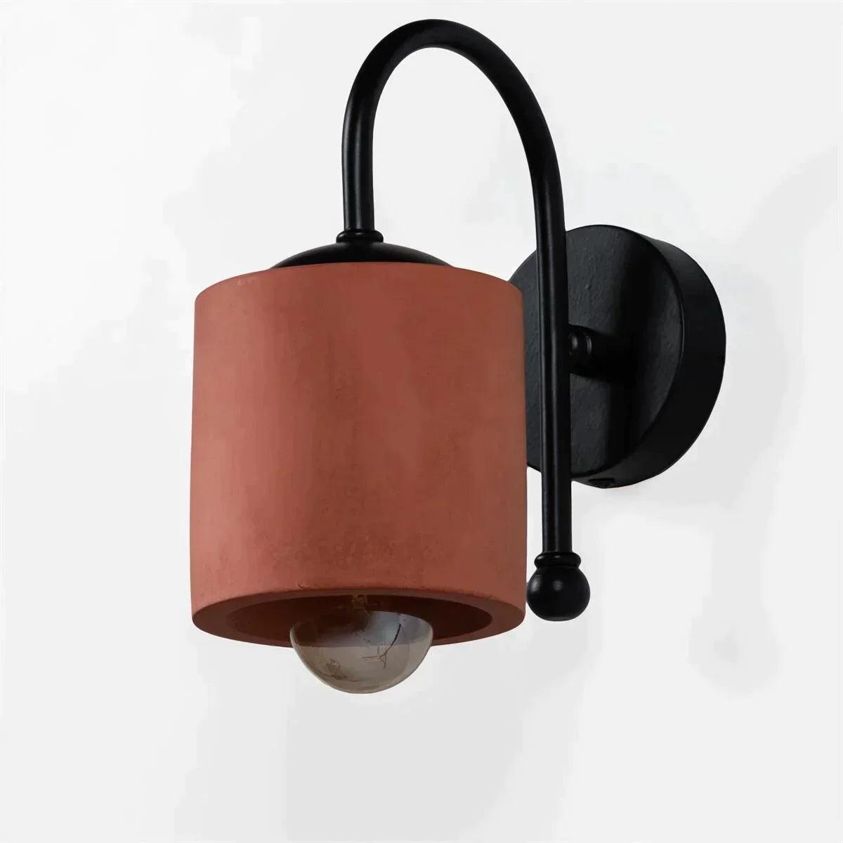 Terracotta Silindir Duvar Aplik