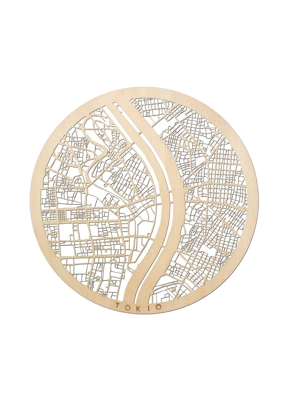 Tokyo Ahşap Şehir Haritası