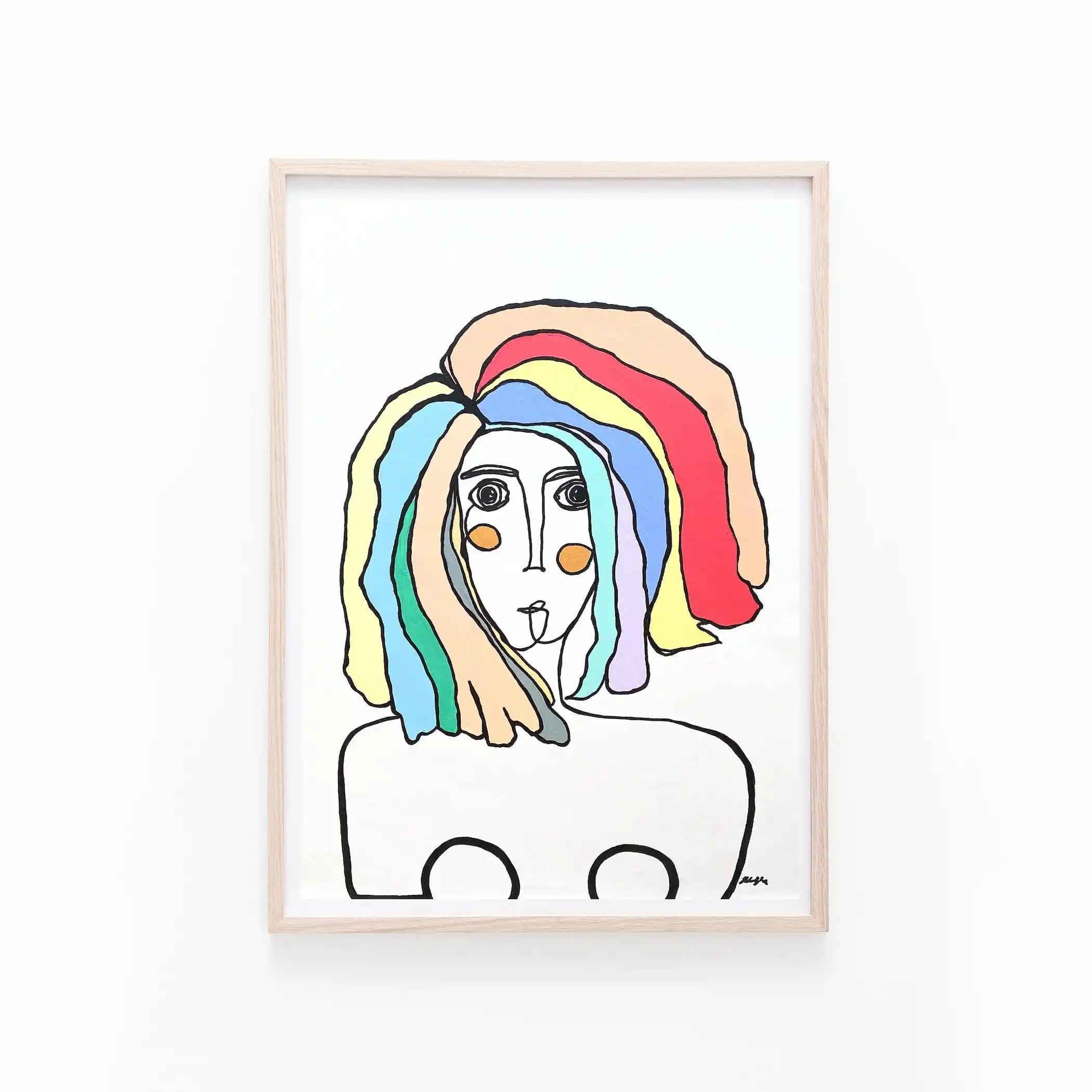 Tuval Bezi Renkli Portre Serisi Tablo – 03