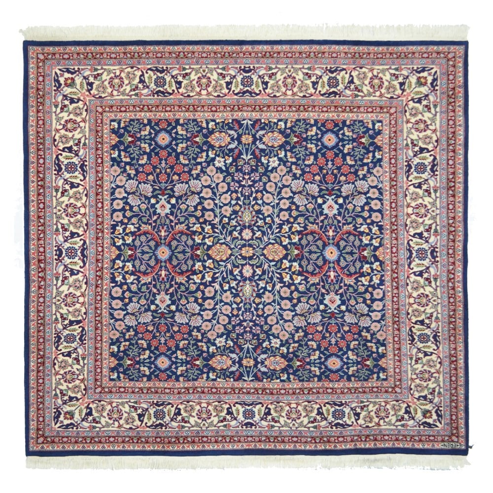 Yedi Dağın Çiçeği El Dokuma Kare Hereke Halısı 170x170 cm