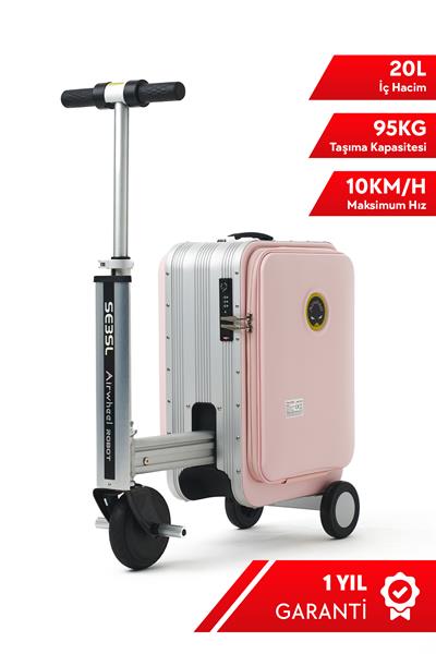 AirWheel SE3SL Elektrikli Binilebilir Scooter Valiz - Pembe