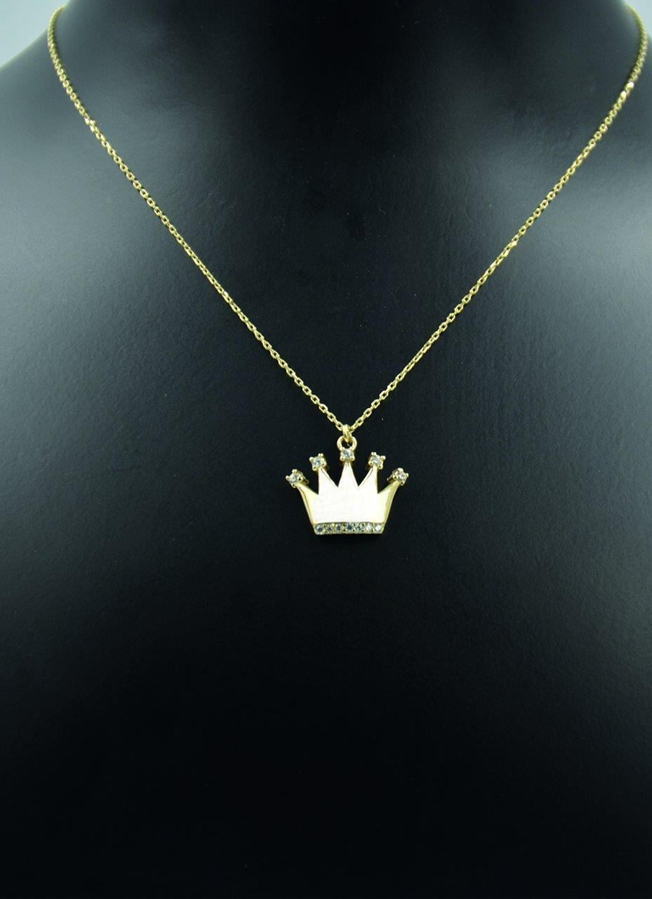 Kraliçe Tacı Kolye 14 Ayar