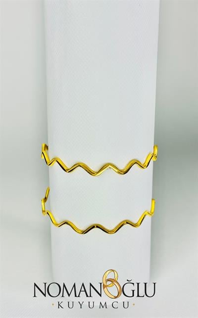 22 Ayar ZigZag Ajda Bilezik