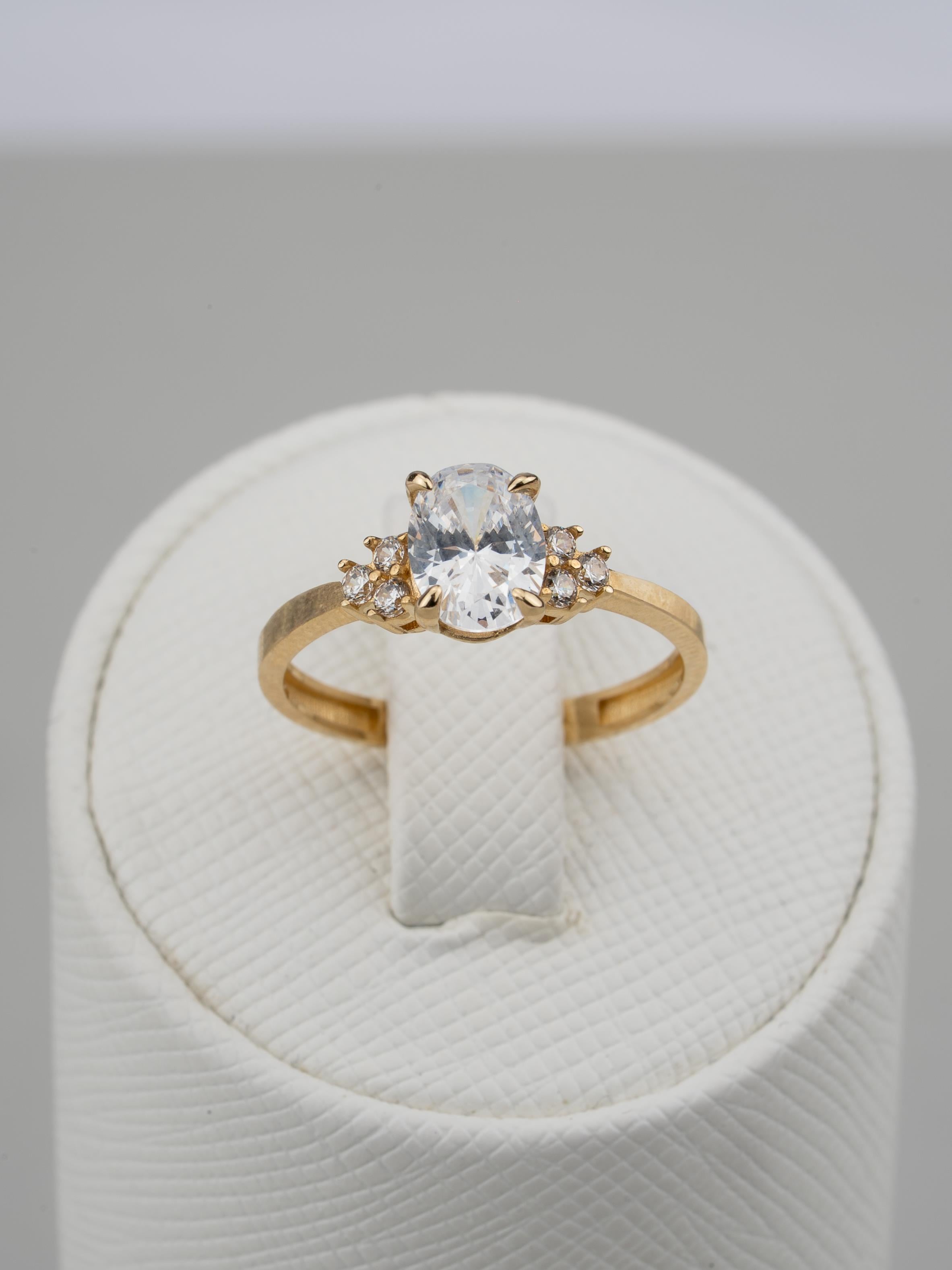 14 Ayar Damla Model Yüzük