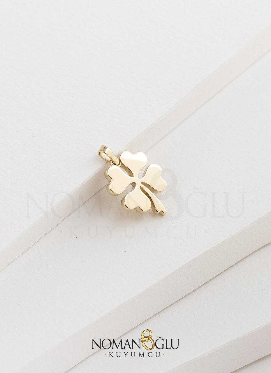 14 Ayar Yonca Kolye Ucu