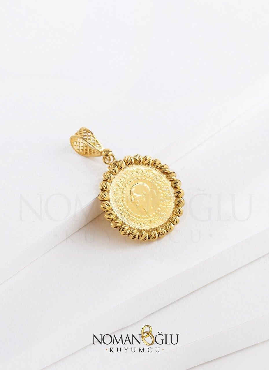 22 Ayar Çeyrekli Kolye Ucu